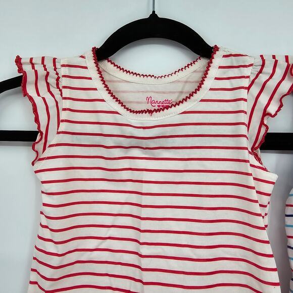 Nannette And Cat & Jack Girls Striped Sleeveless Tank Top Red White Blue Size‎ S - Picture 2 of 8